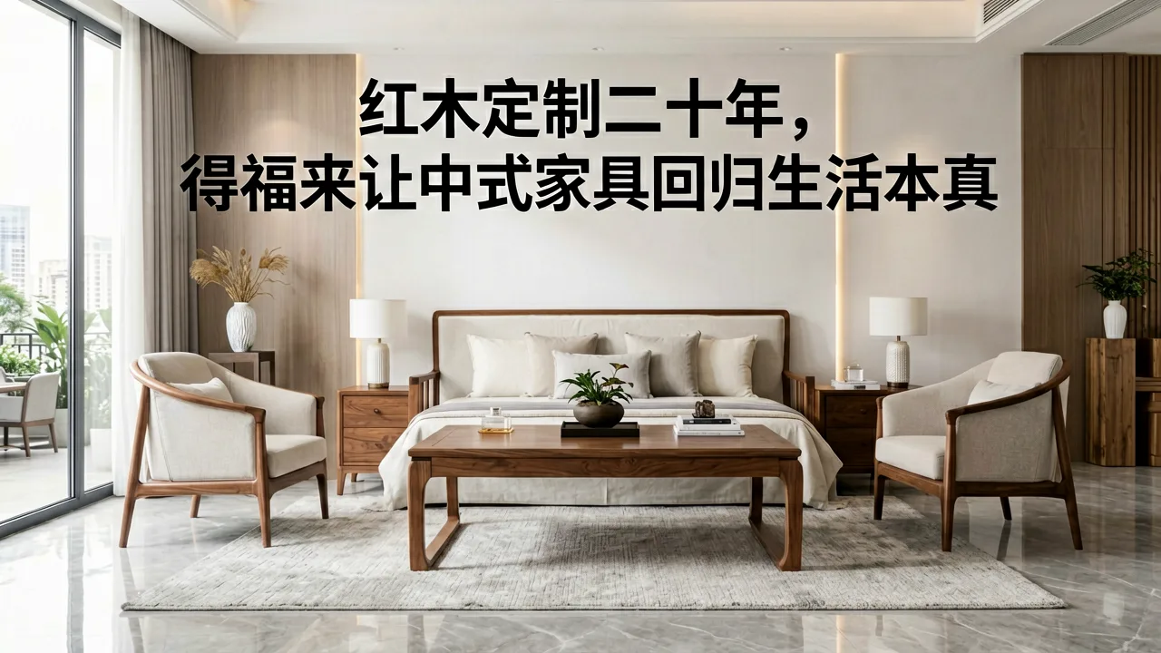 红木定制二十年,得福来让中式家具回归生活本真